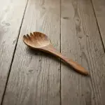 Olive Wood Spork Handmade Kitchen Utensil - Image 6