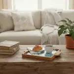 Olive Wood Tray with Hand-painted Ceramic Tiles - Image 9