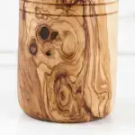 Olive Wood Utensil Holder for 5 Spoons - Image 8