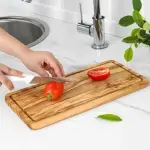 Rectangular Cutting Board with Juice Groove - Image 5