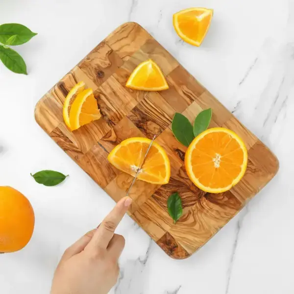 Rectangular Cutting Board with Rounded Edges