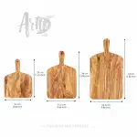 Rectangular Wood Cutting Board with Handle - Image 2