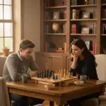 Round-Edged Chess Board Table - Image 11