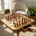 Round-Edged Chess Board Table - Image 10