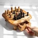 Round-Edged Chess Board Table - Image 4