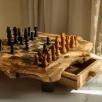 Rustic Square Chess Board With Storage - Image 13