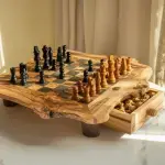 Rustic Square Chess Board With Storage - Image 10