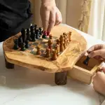 Rustic Square Chess Board With Storage - Image 8