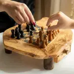 Rustic Square Chess Board With Storage - Image 7