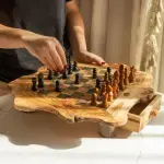 Rustic Square Chess Board With Storage - Image 5