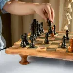 Rustic Wavy Chess Set - Image 2