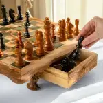 Rustic Wavy Chess Set