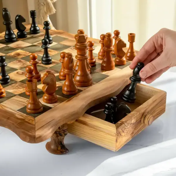 Rustic Wavy Chess Set