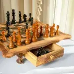 Rustic Wavy Chess Set - Image 6