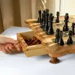 Rustic Wavy Chess Set - Image 5