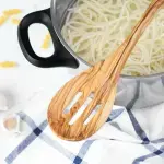 Slotted Spoon Olive Wood - Image 2