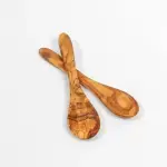 Small Olive Wood Spoon Handmade Mini Wooden Utensil - Image 2