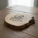 Small Round Charcuterie Board Handmade from Olive Wood - Image 7