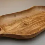 Tunisian Handmade Wood Serving Platter - Image 7