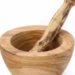 Tunisian Olive Wood Mortar and Pestle - Image 11