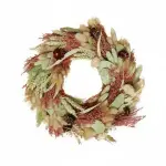 Valentine's Wreath with Dried Flowers - Rosewood - Image 2