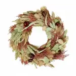 Valentine's Wreath with Dried Flowers - Rosewood