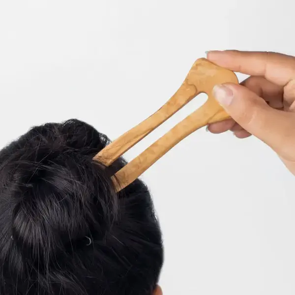 Wooden Hair Fork