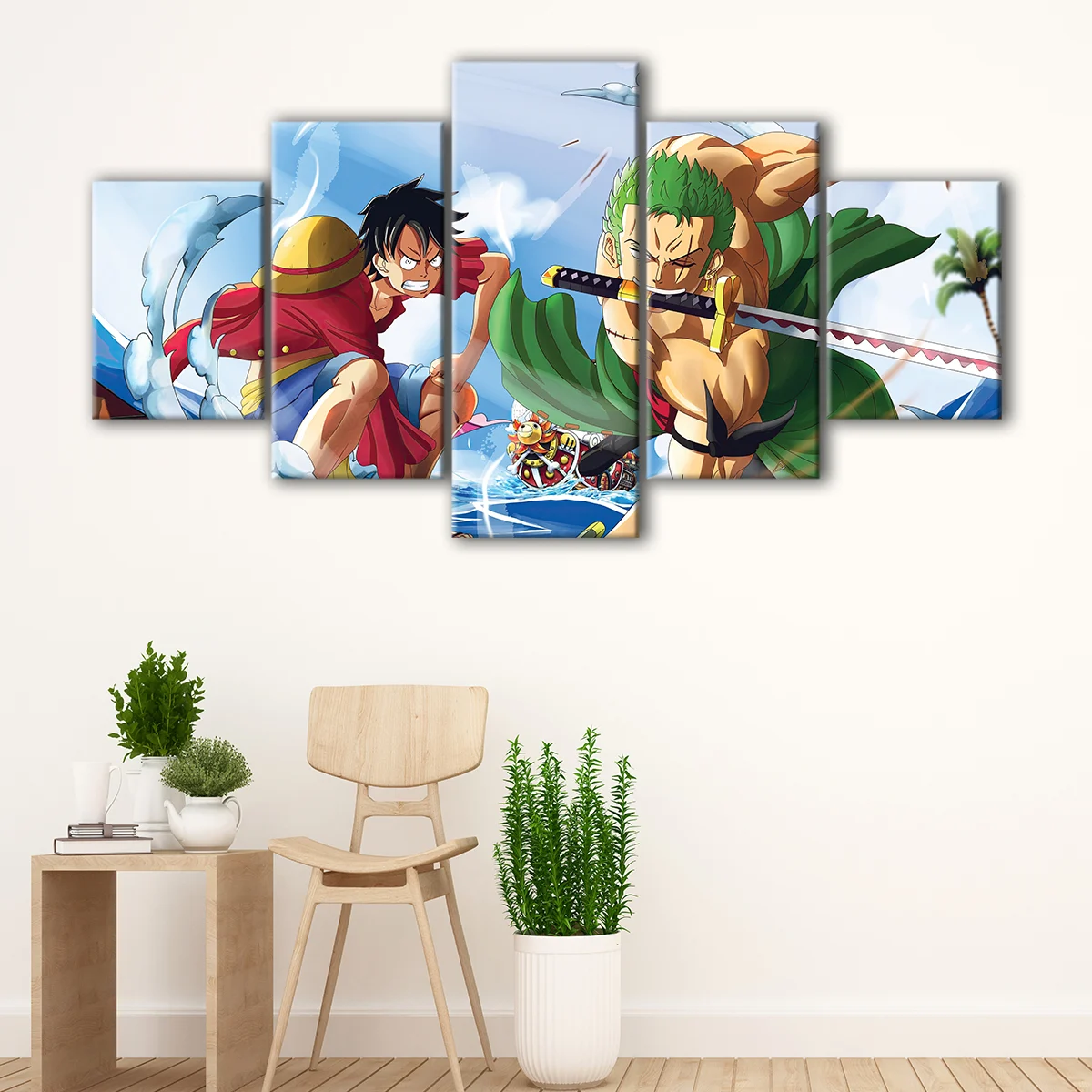 Luffy and Zoro canvas art