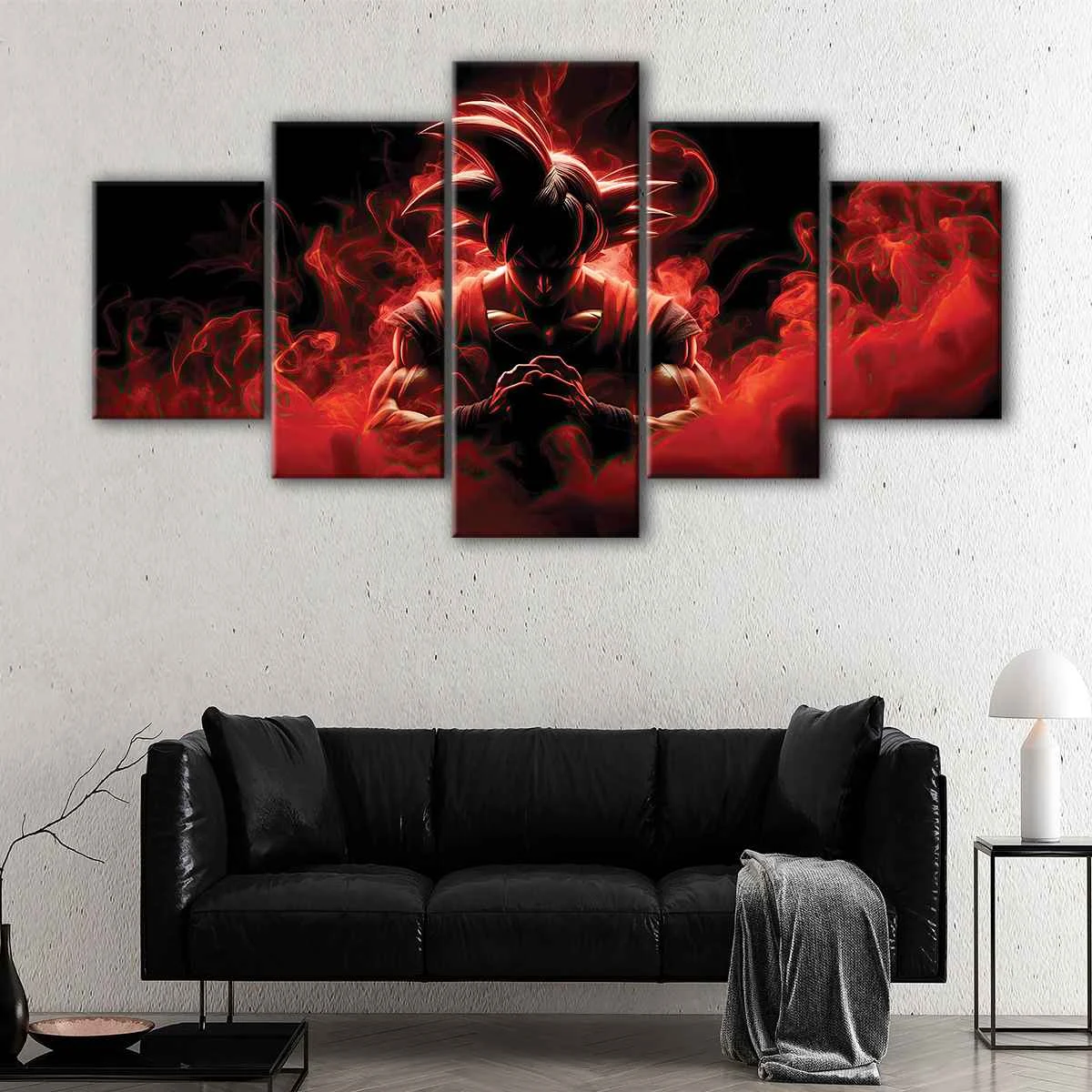 Red Super Saiyan canvas art