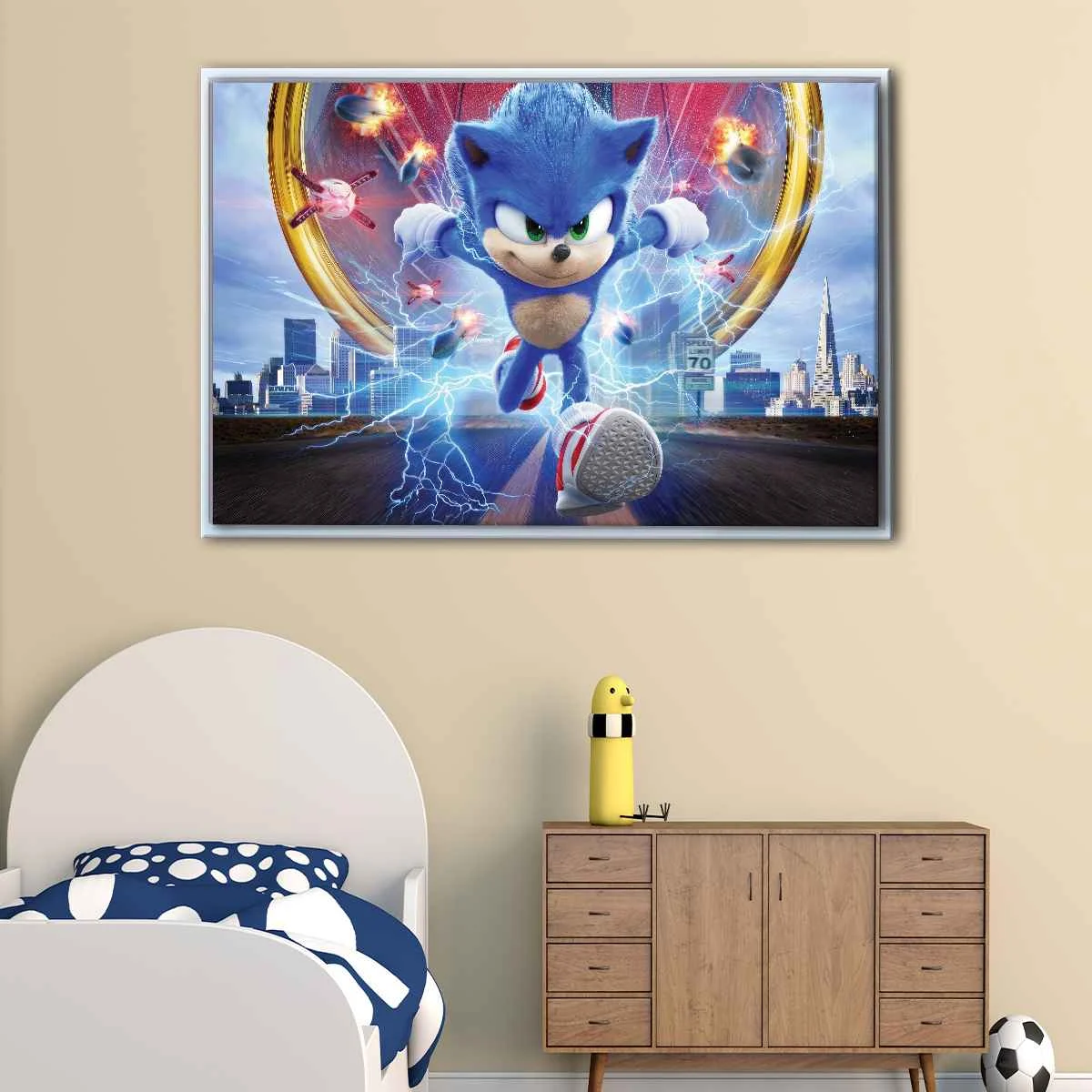 Super Sonic canvas art
