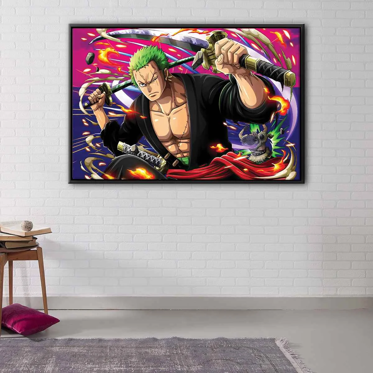 Roronoa Zoro Attack canvas art