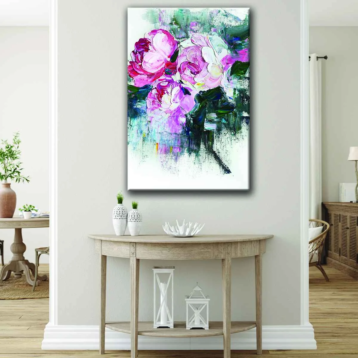 Acrylic Flowers canvas art