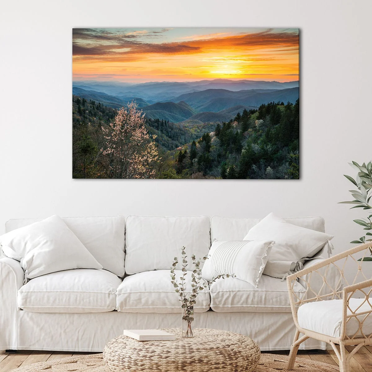 Blue Ridge Smoky Mountains canvas art