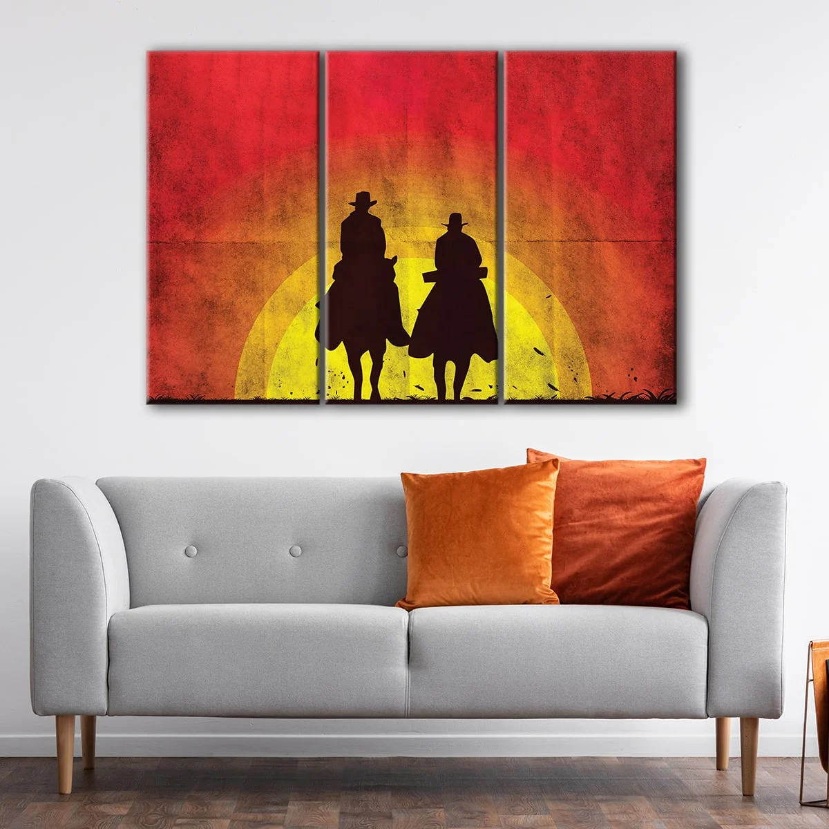 2 Cowboys canvas art