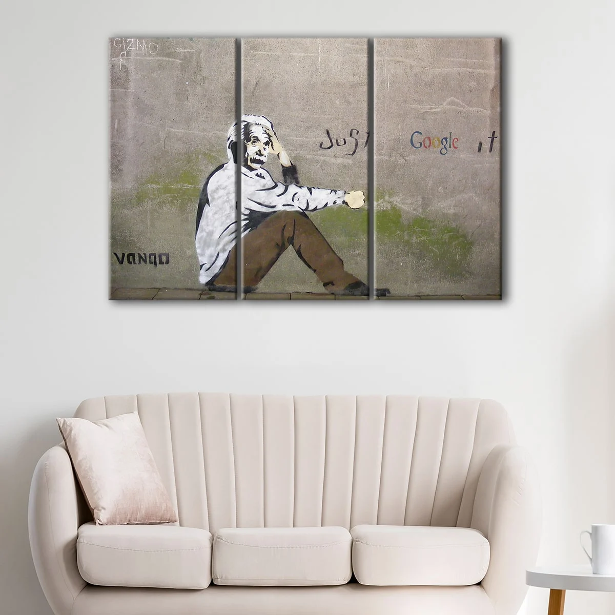 Einstein Just Google It canvas art