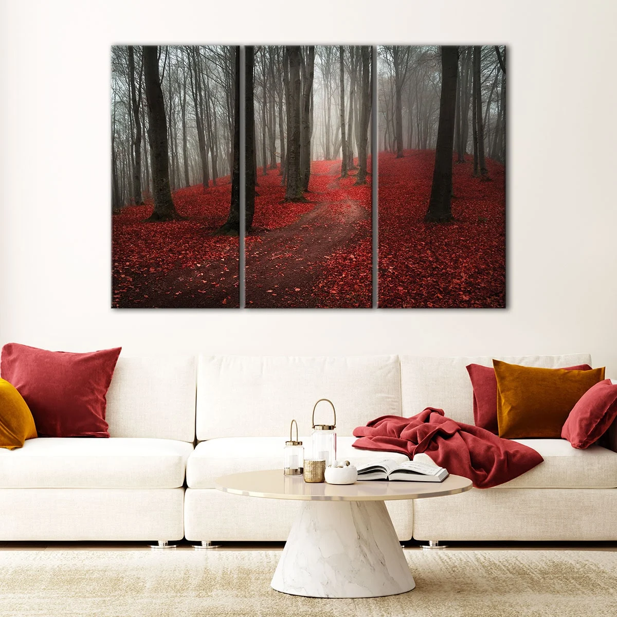 Foggy Autumn Forest canvas art
