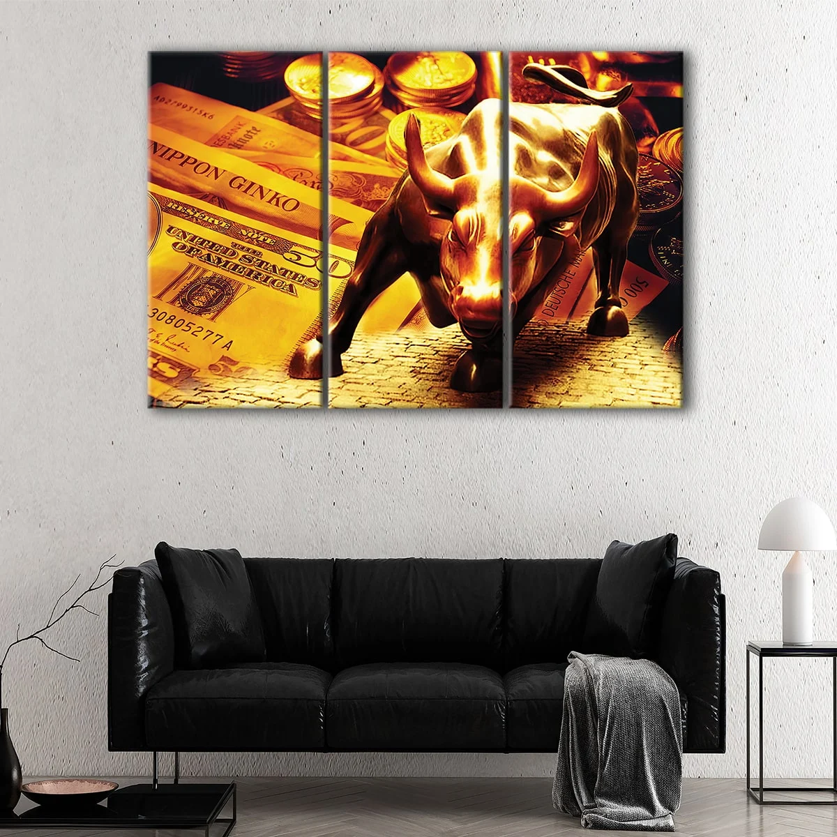 Golden Bull canvas art