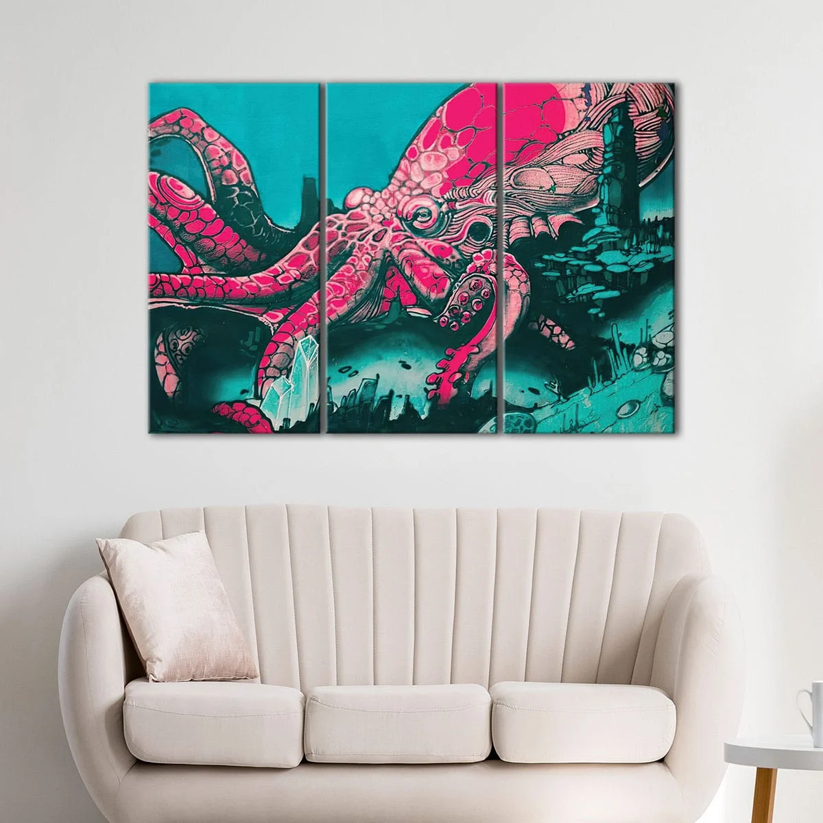 Graffiti Octopus canvas art