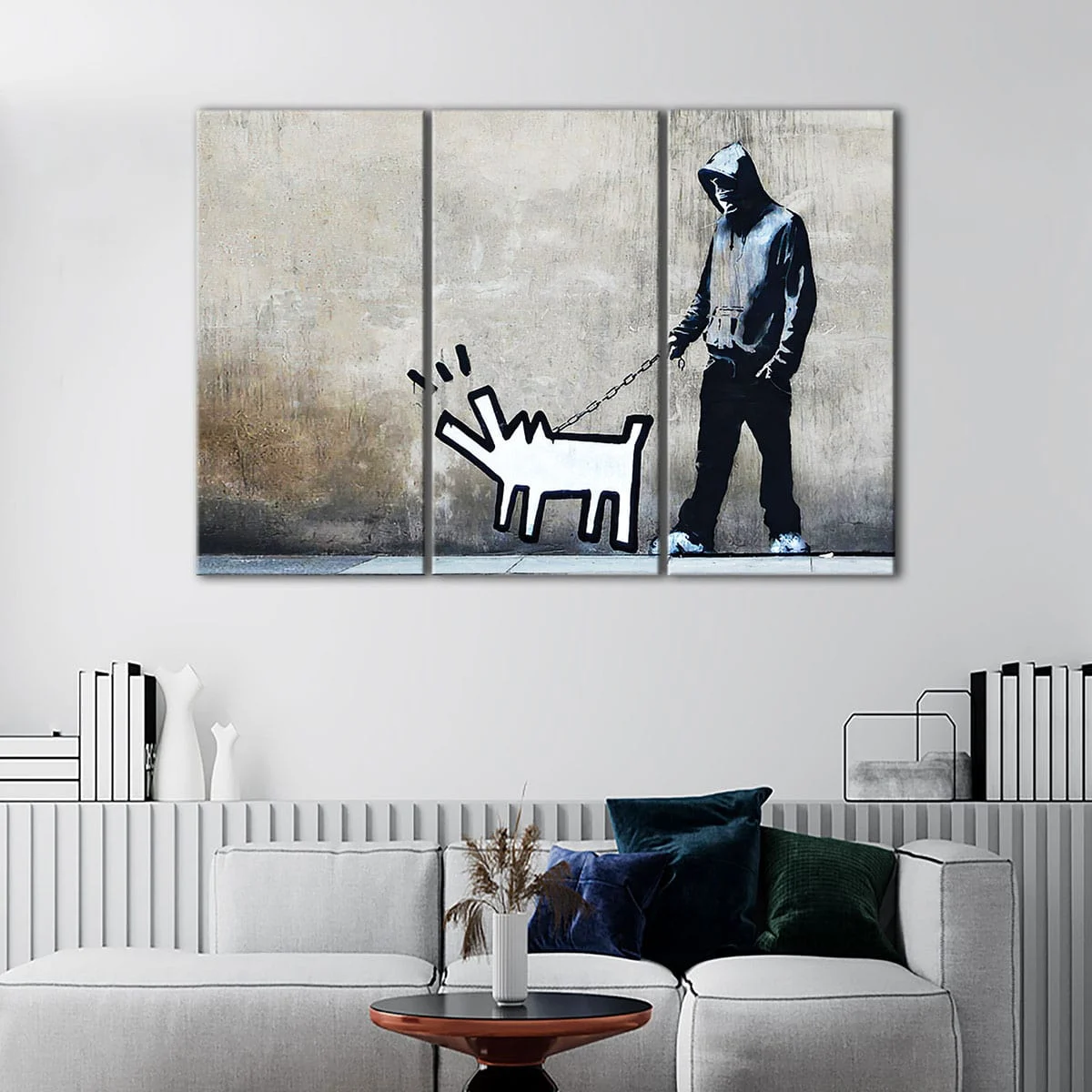 Men With Dog canvas art