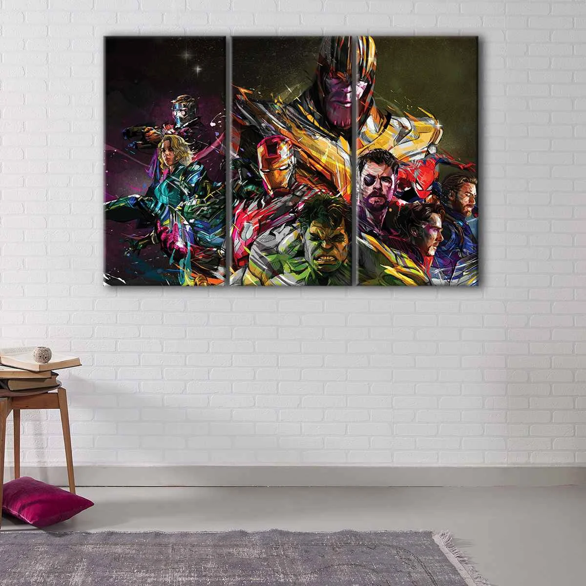 Superheroes Abstract canvas art
