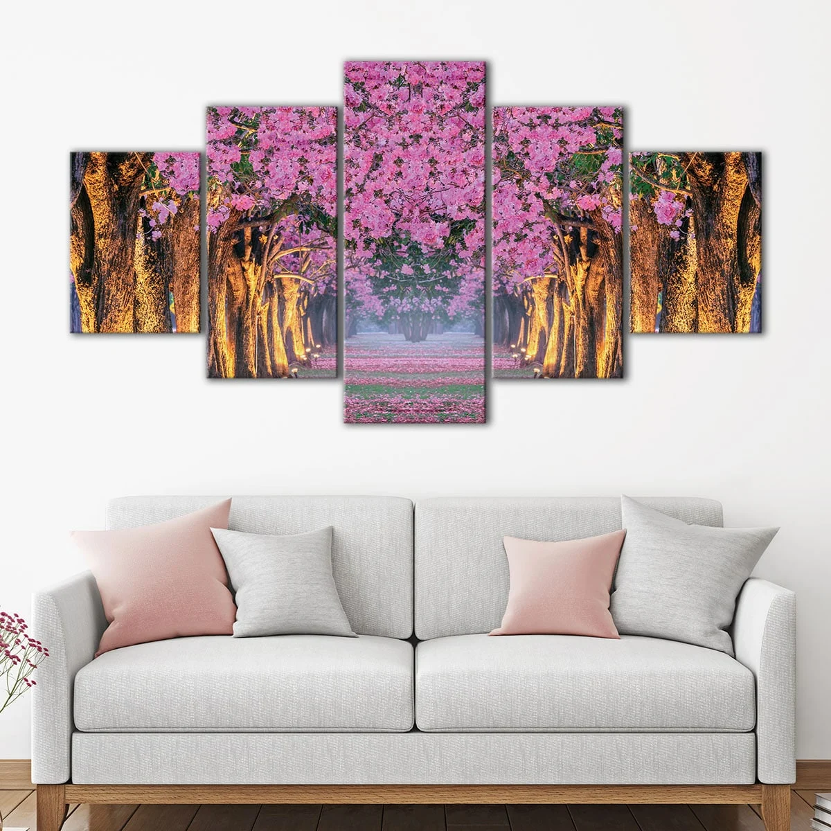 Cherry Blossoms Road canvas art
