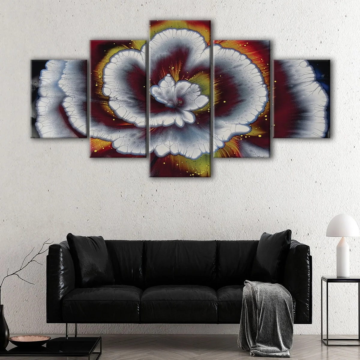 Abstract Flower canvas art