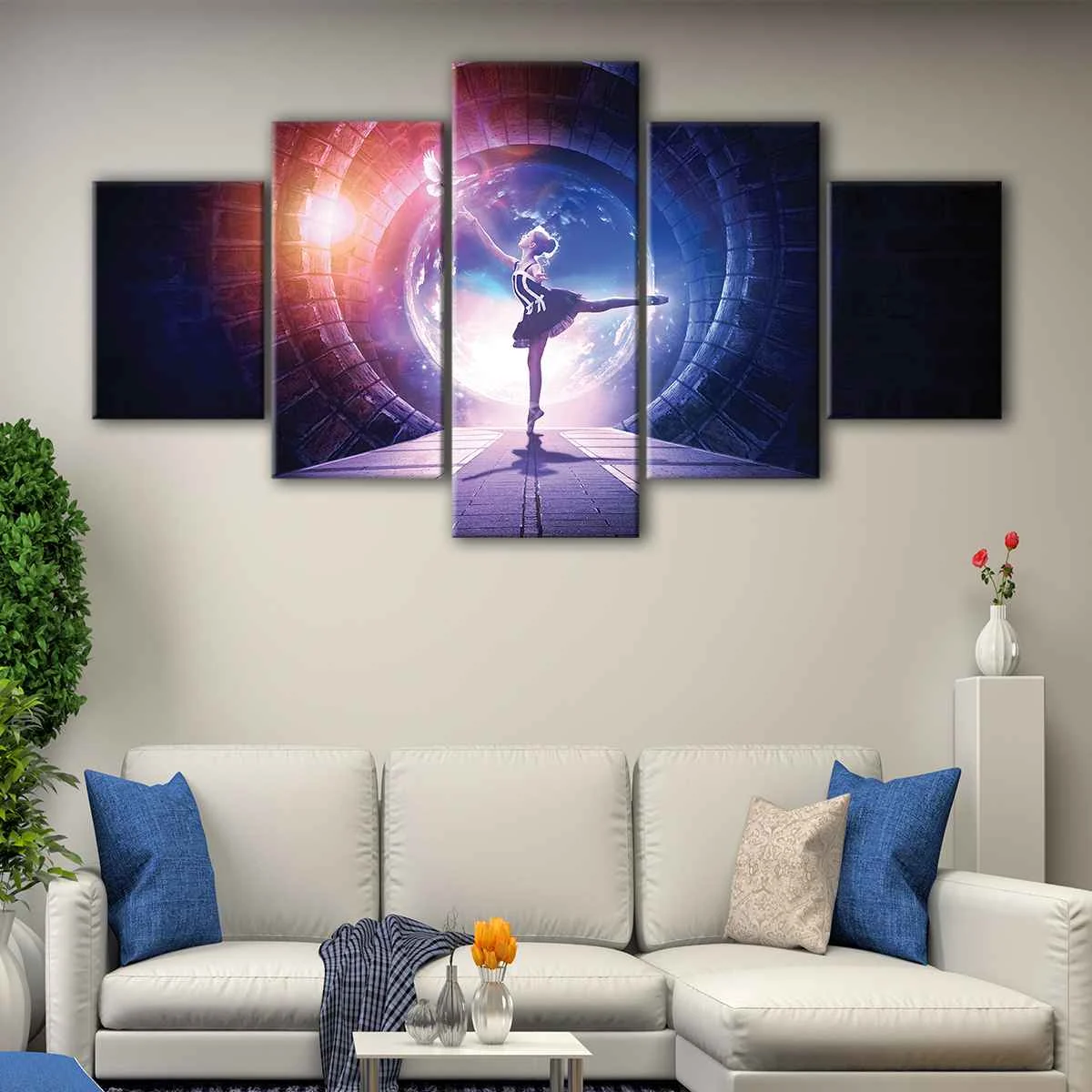 Ballerina canvas art