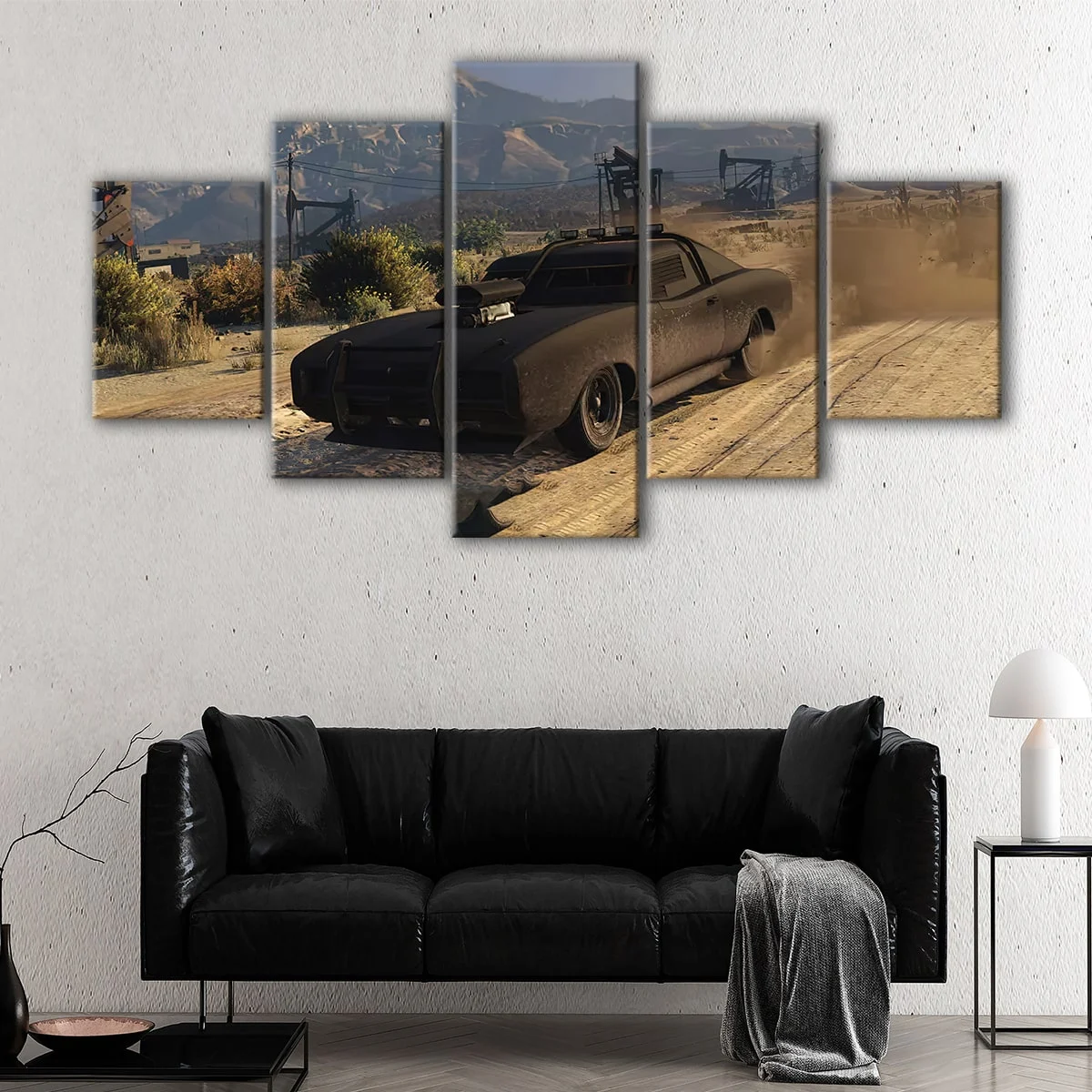 Black Warrior Car canvas art