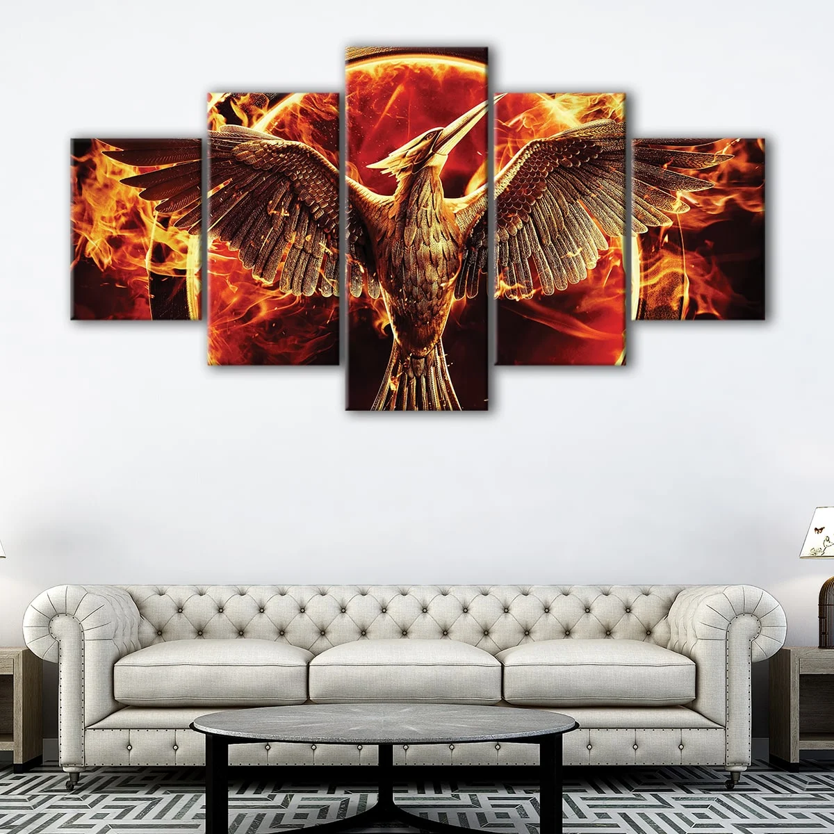 Burning Phoenix canvas art