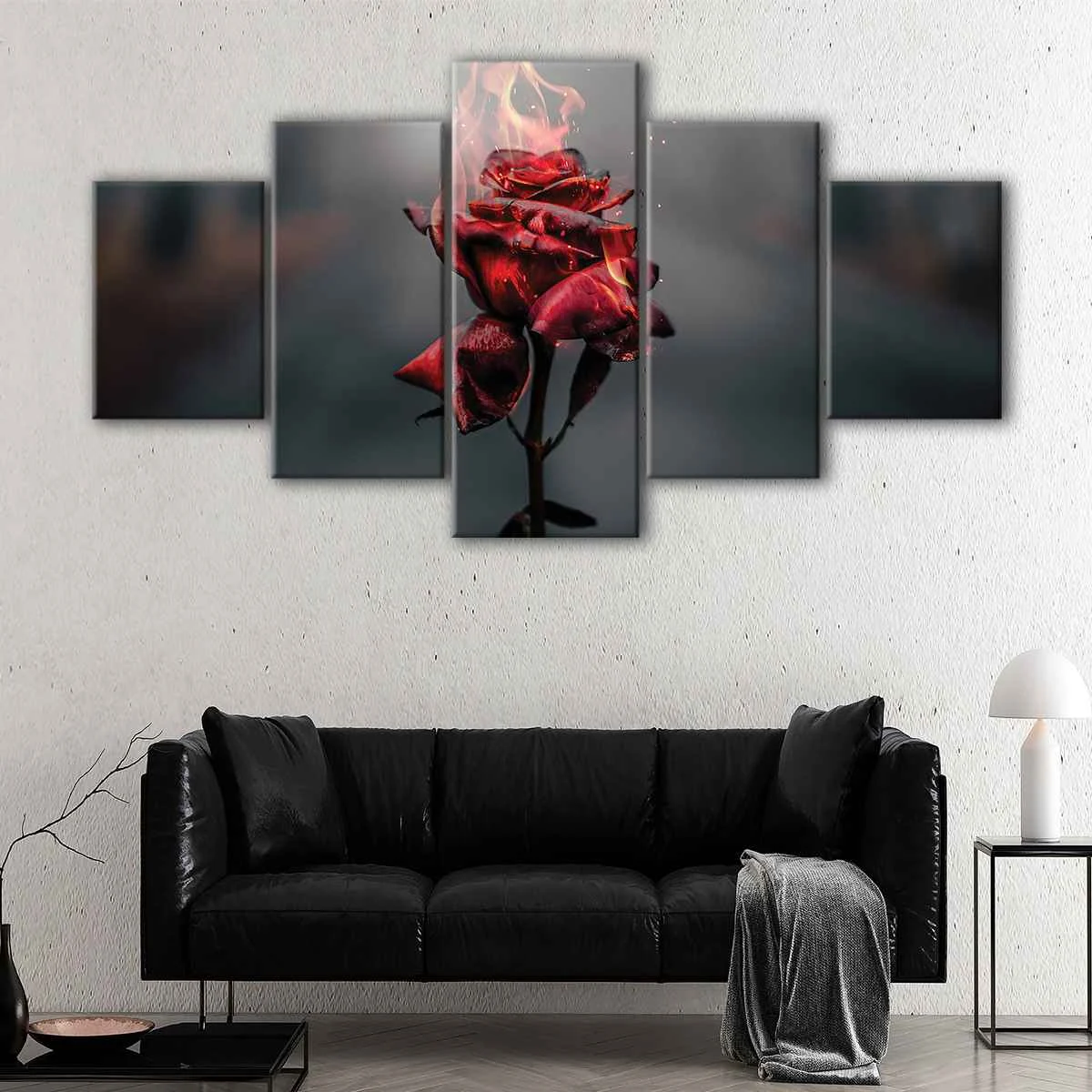 Burning Rose canvas art