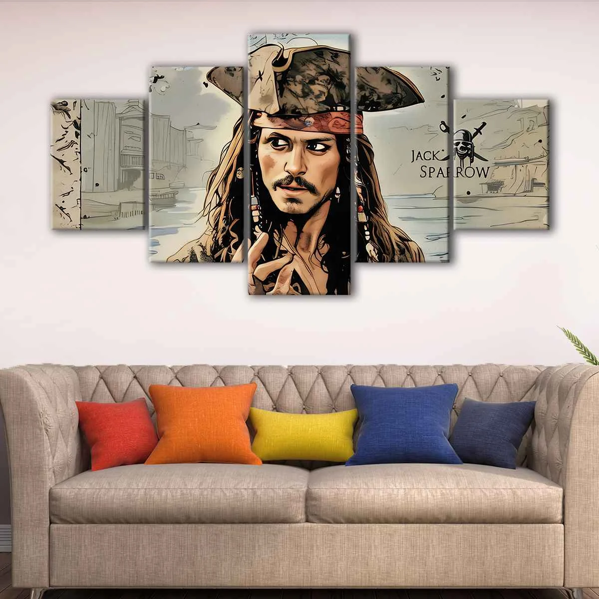 Captain Jack Sparrow canvas art