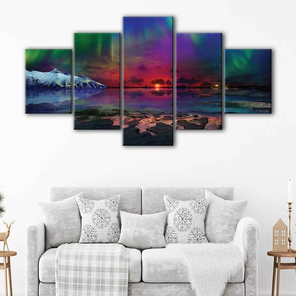 Colorful Northern Lights canvas art