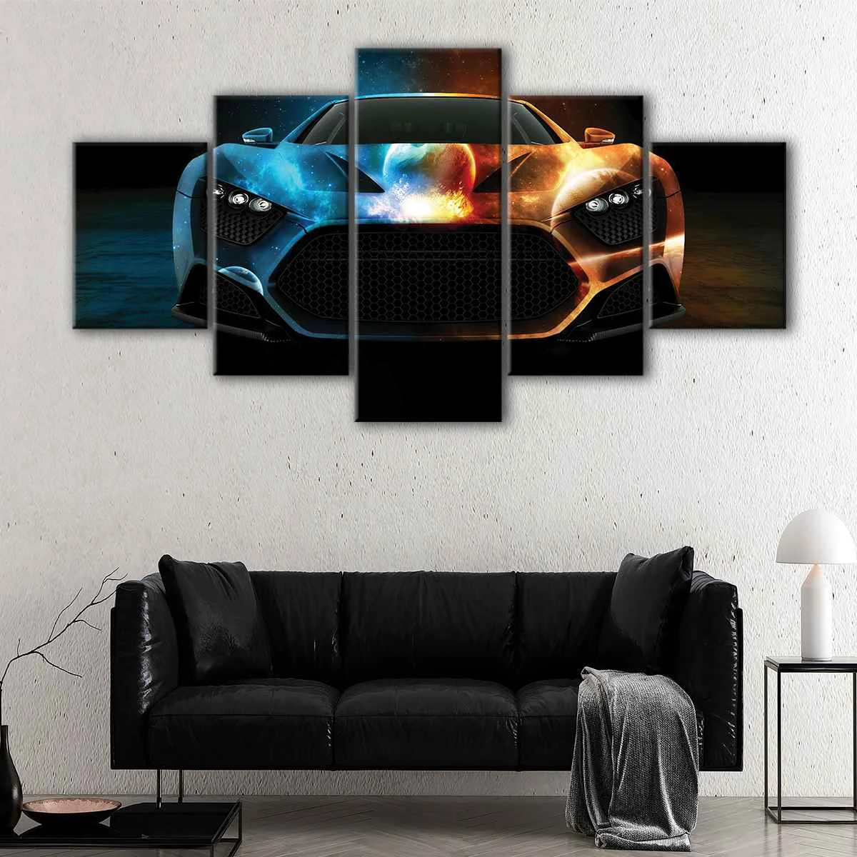 Fire Water Supercar canvas art