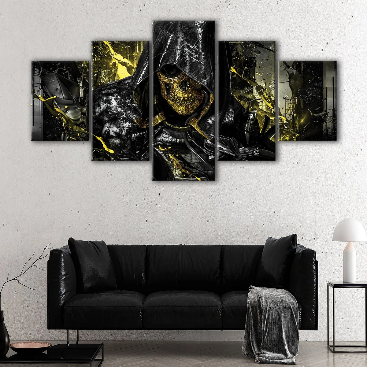 Golden Skull canvas art